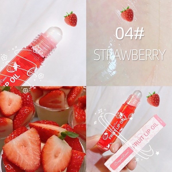 Fruit Lip Oil-Grape & Cherry & peach & Strawberry Flavor Full Set (৪ পিস) (Copy) - Image 9