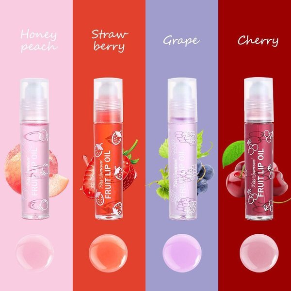 Fruit Lip Oil-Grape & Cherry & peach & Strawberry Flavor Full Set (৪ পিস) (Copy) - Image 5