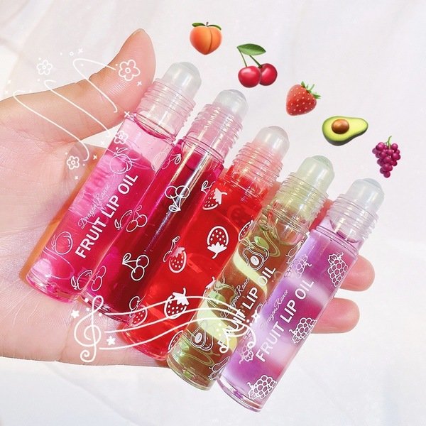 Fruit Lip Oil-Grape & Cherry & peach & Strawberry Flavor Full Set  (৪ পিস) (Copy)